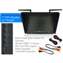 Black Pearl 7 Inch FPV LCD HD Monitor with Built in Diversity Receiver 32 Channel 5.8GHz 